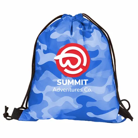 Camouflage Drawstring Bag Camouflage Drawstring Bag - Custom Patch