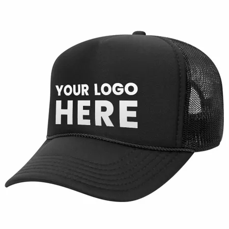 OTTO 32-467 5-Panel, Mid Profile Foam Trucker Hats, Mesh Back - Custom Patch