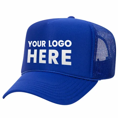 Otto 5-Panel High Crown Foam Trucker Hats, Mesh Back Cap - 39-165 - Custom Patch