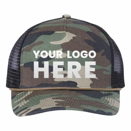 Dri Duck 3012 - Retro Rope Cap - Custom Patch