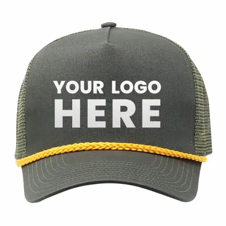 Cobra C256M 5 panel Cotton Twill Front, Mesh Back, Rope cap Cobra C256M 5 panel Cotton Twill Front, Mesh Back, Rope cap - Custom Patch