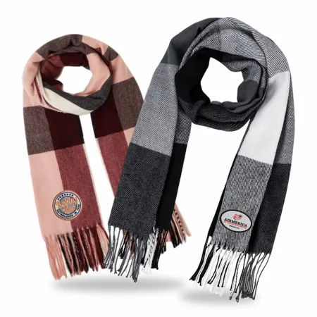 Luxe Polyester Scarves - Custom Patch