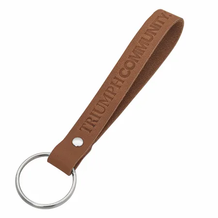 Leather Keychain Leather Keychain - Custom Patch