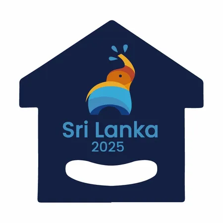 Breezin' House Plastic Hand Fans - Custom Patch