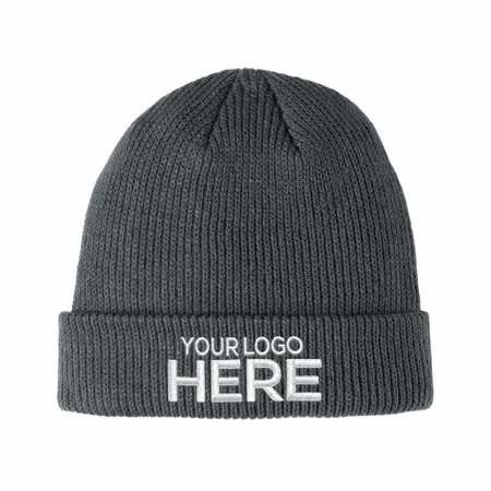 Port Authority Fleece Beanie. C918 - Custom Patch