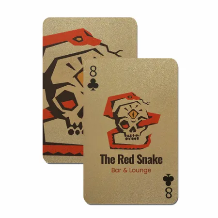 Gold Glitter Playing Cards - Custom Patch