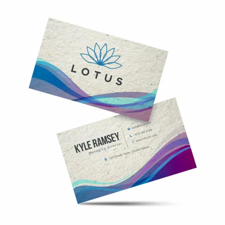ECO Seed Paper Business Card - Custom Patch