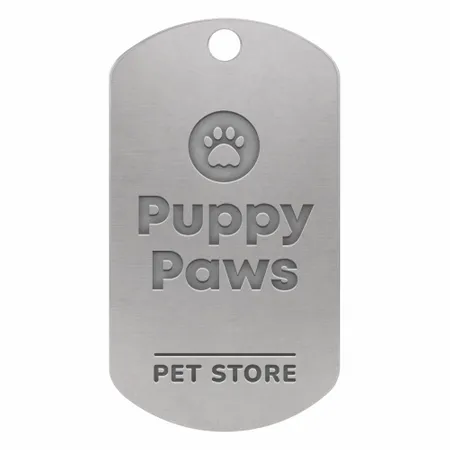 Die Struck Metal Dog Tags - Custom Patch