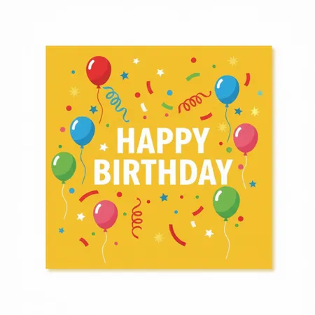 Happy Birthday Napkins - Custom Patch