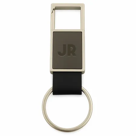 Square Caribiner Metal Keychain