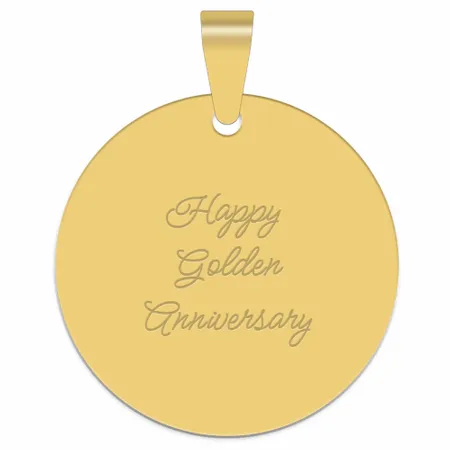 Full Color Circle Metal Keychain