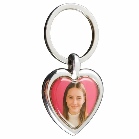 Spinning Heart Metal Keychain