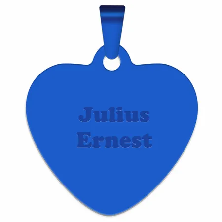 Full Color Heart Metal Keychain