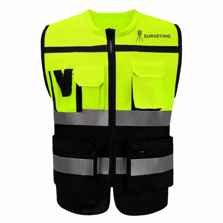 Heavy-Duty, Two-Tone Safety Vests - Custom Patch