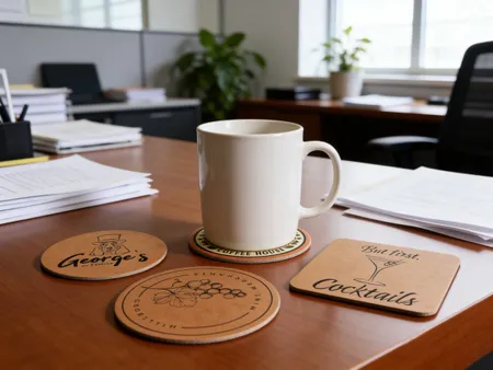 Kraft Paper Coaster - Custom Patch