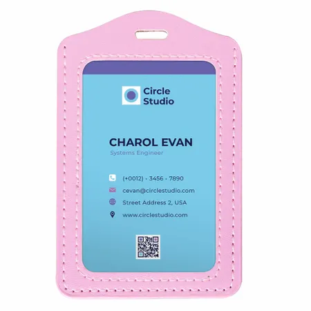 Custom PU Badge Holders