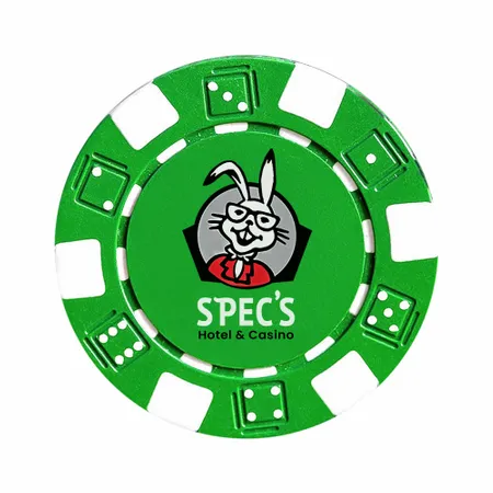 6 Stripe Custom Poker Chips - Custom Patch
