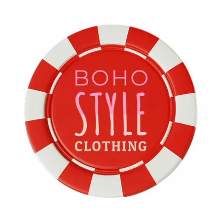 8 Stripe Custom Poker Chips - Inlay - Custom Patch