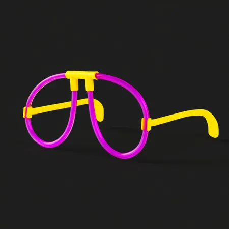 Neon Glasses - Custom Patch