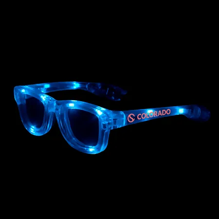 Multicolor Light Up Glasses - Custom Patch