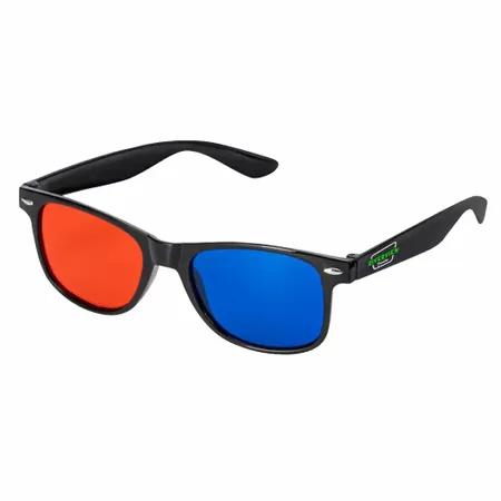 Plastic 3D/Anaglyph Glasses - Custom Patch