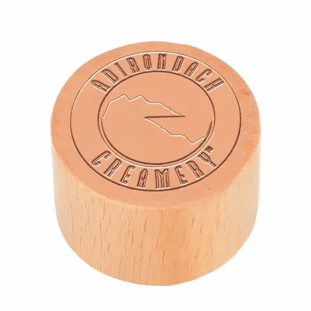 Round Wood Rubber Stamps - Custom Patch