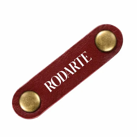 Leather Cable Tie Winders - Custom Patch