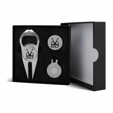 Golf Divot Tool with Ball Marker Set - Custom Patch