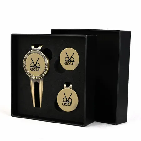 Patterns Golf Divot Tool and Ball Markers Set - Custom Patch
