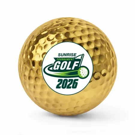 Metallic Golf Balls - Custom Patch
