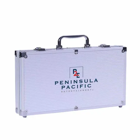 200ct Aluminum Poker Chip Cases - Custom Patch