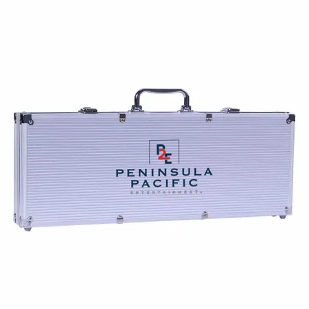 500ct Aluminum Poker Chip Cases - Custom Patch
