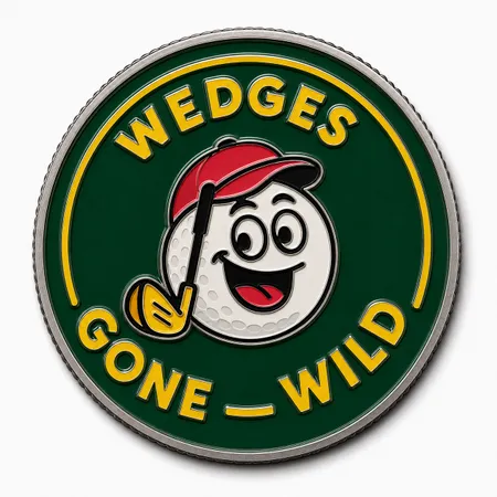 Hard Enamel Golf Ball Markers - Custom Patch