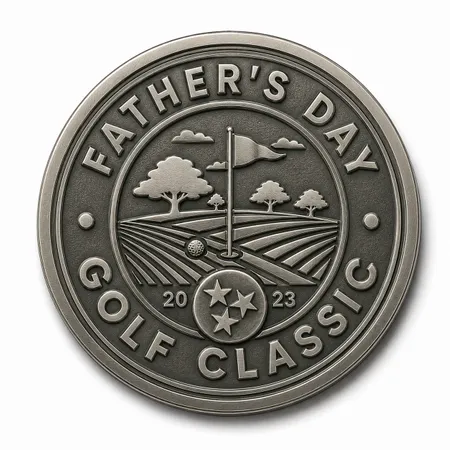 Die Struck Golf Ball Markers - Custom Patch