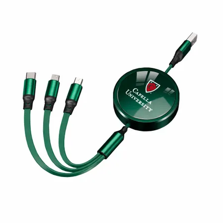 Soft Silicone 3-in-1 Charging Cables - Custom Patch