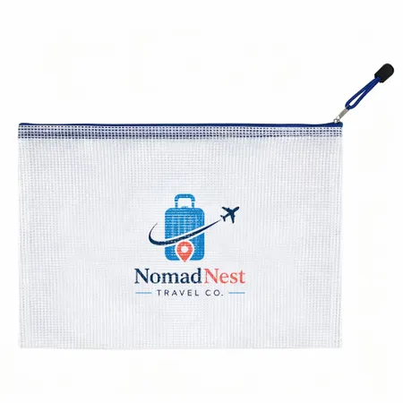 PolyWeave Zippered Document Bags - Custom Patch
