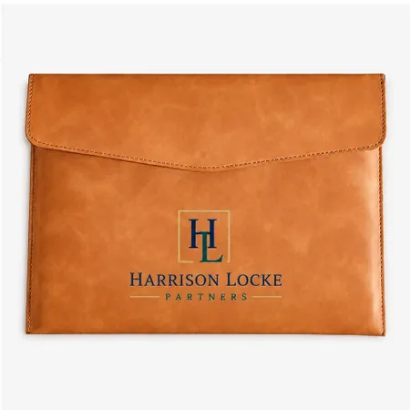 Sealed Leather Document Holders - Custom Patch