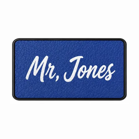 Leather Name Badges - Custom Patch