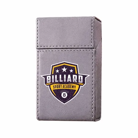 Flip Top PU Leather Full Bag Cigarette Cases - Custom Patch