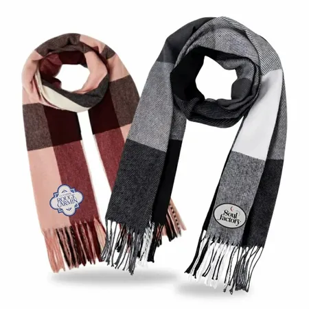 Luxe Polyester Scarves - Custom Patch