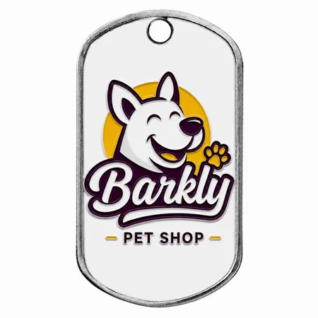 Hard Enamel Metal Dog Tags - Custom Patch