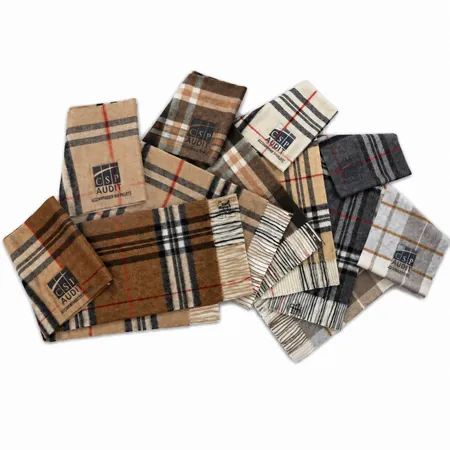 Elegant Wool Scarves - Custom Patch