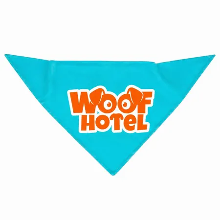 Polyester Pet Bandanas - Custom Patch
