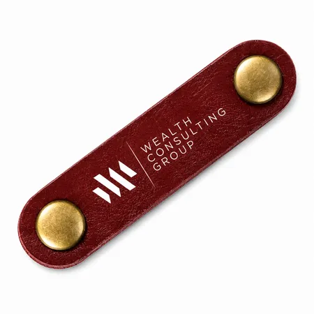 Leather Cable Tie Winders - Custom Patch