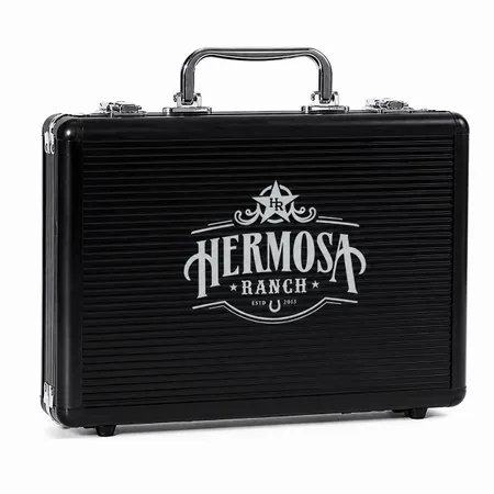 200ct Premium Aluminum Poker Chip Cases - Custom Patch