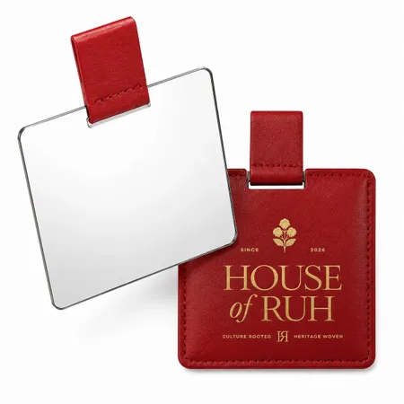 Stainless Steel Compact Mirrors - Custom Patch