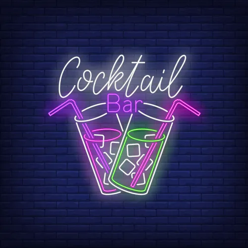Cocktail Bar Neon - Custom Patch
