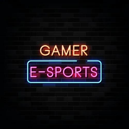 Gamer E-Sport Neon Sign - Custom Patch