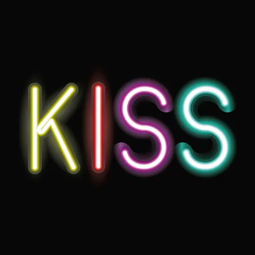 Kiss Neon Sign - Custom Patch
