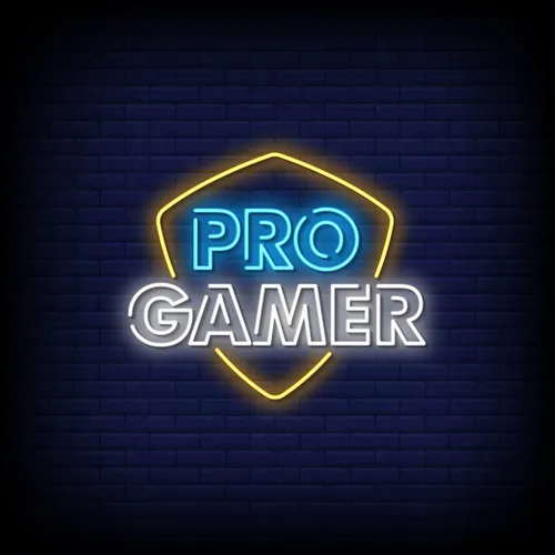 Pro Gamer Neon Sign - Custom Patch